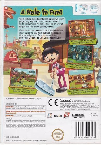 Carnival Games Minigolf - Wii - (B Grade) (Genbrug)